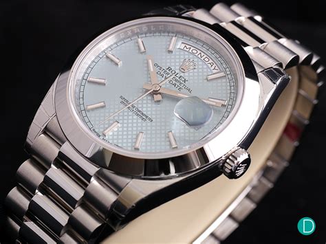 rolex day date platina|rolex day date 40 platinum.